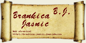 Brankica Jasnić vizit kartica